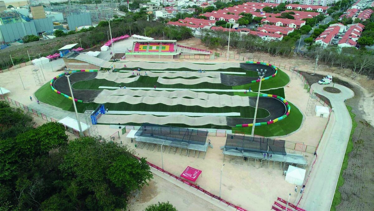 Pista de BMX construida en Barranquilla para los Juegos Centroamericanos 2018